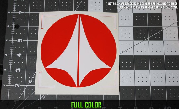 Macross U N Spacy Symbol Vinyl Decal For Car Laptop Tablet Etsy