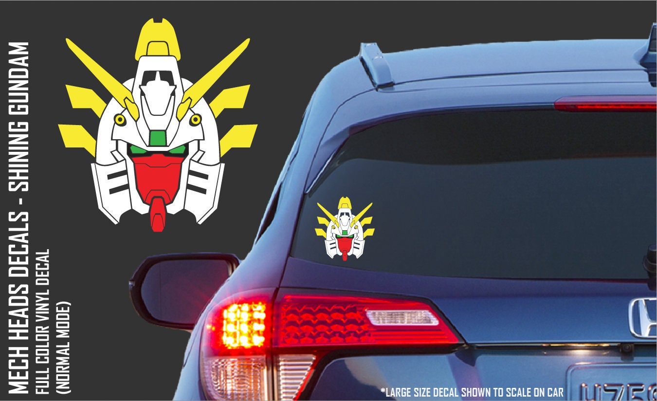 Shining Gundam Gundam Vinyl Decal for Cars Laptops Tablets Etsy