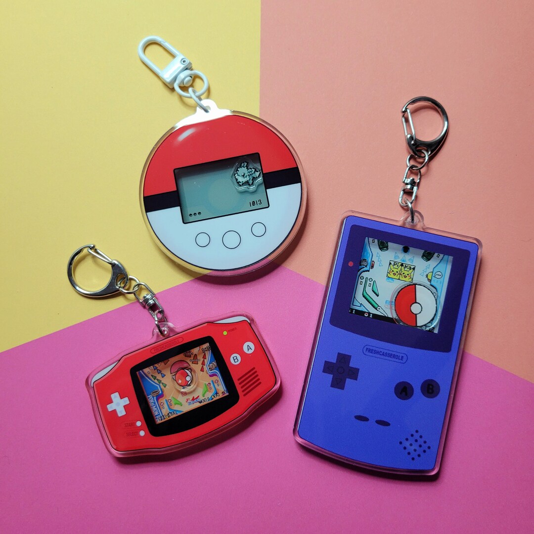 Pinball and Walker Shaker Toy Keychains Etsy