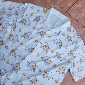 Cheesecat Button Up Hawaiian shirt (made to order)