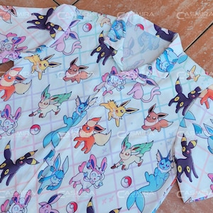 Eeveelution Hawaiian Shirt (made to order)