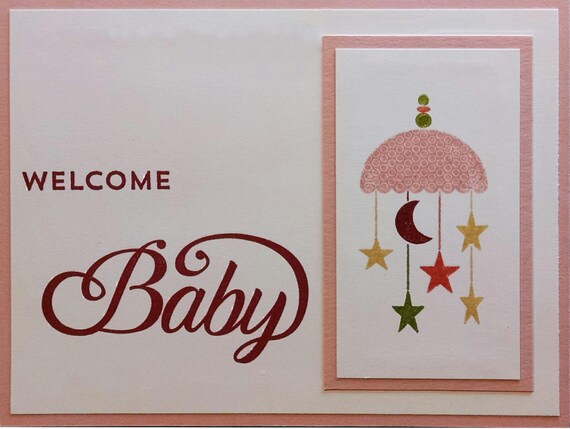 Baby Shower Card Handmade Card Stampin Up Baby Card Baby Etsy