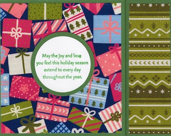 Stampin Up Christmas Gift Card Holder With Envelope A2 Size