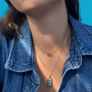 The Empress tarot necklace, tarot jewelry , 18k gold plated tarot jewelry, the empress tarot card, mystical jewelry, magical jewelry