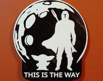 Mandalorian Star Wars Bathroom Sign This Is The Way Home Decor