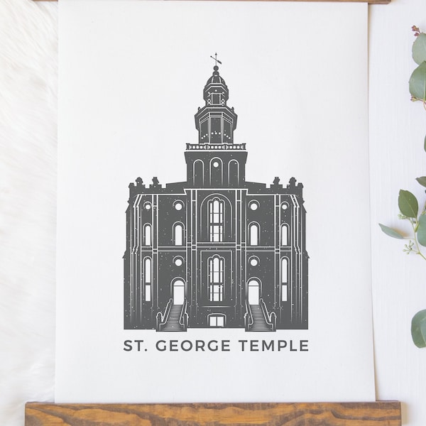 St George Utah Temple (LDS) SVG Bundle