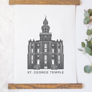 St George Utah Temple (LDS) Printable Icon