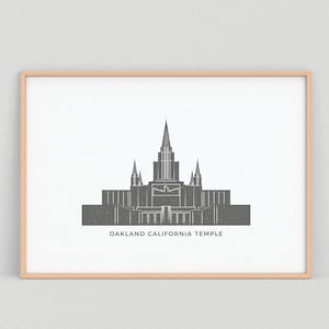 Oakland California Temple (LDS) Printable Icon