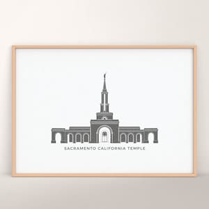 Sacramento California Temple (LDS) Printable Icon