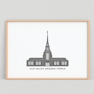 Gila Valley Arizona Tempel (LDS) afdrukbaar pictogram