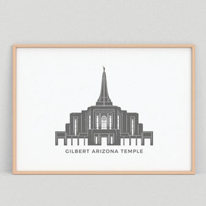 Gilbert Arizona Tempel (LDS) afdrukbaar pictogram