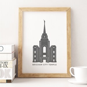 Brigham City Utah Temple (LDS) Printable Icon