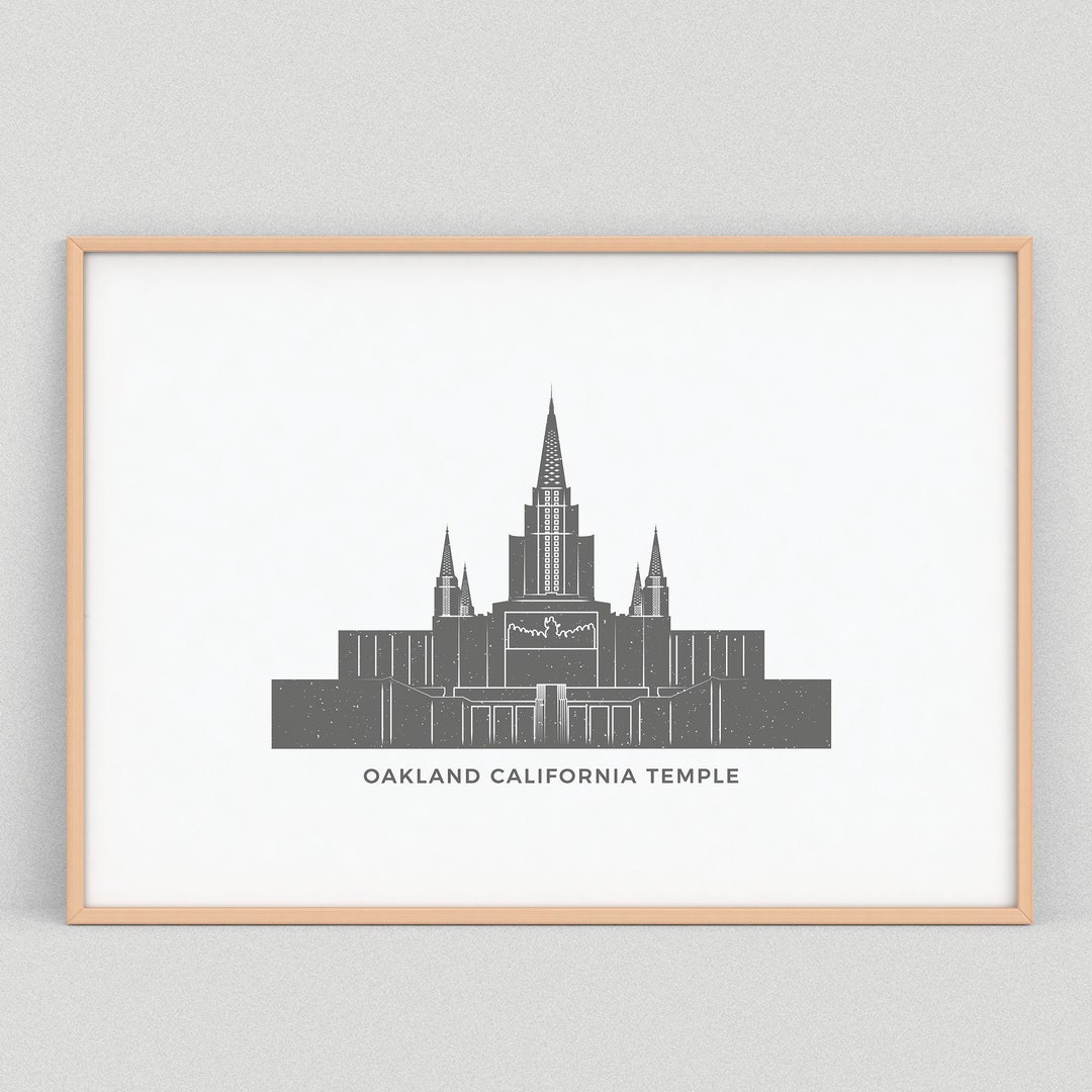 Oakland California Temple (LDS) Printable Icon - Etsy