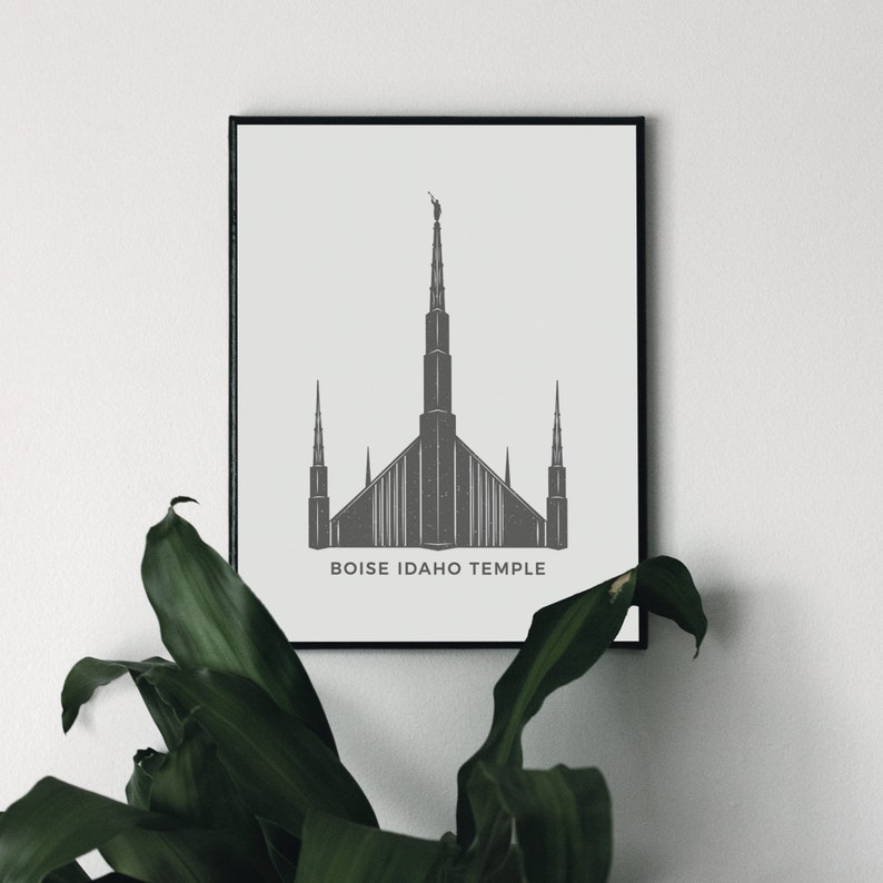Boise Idaho Temple (LDS) Printable Icon - Etsy