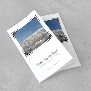 Programma della riunione sacramentale / Tri-Fold / 8,5 x 14