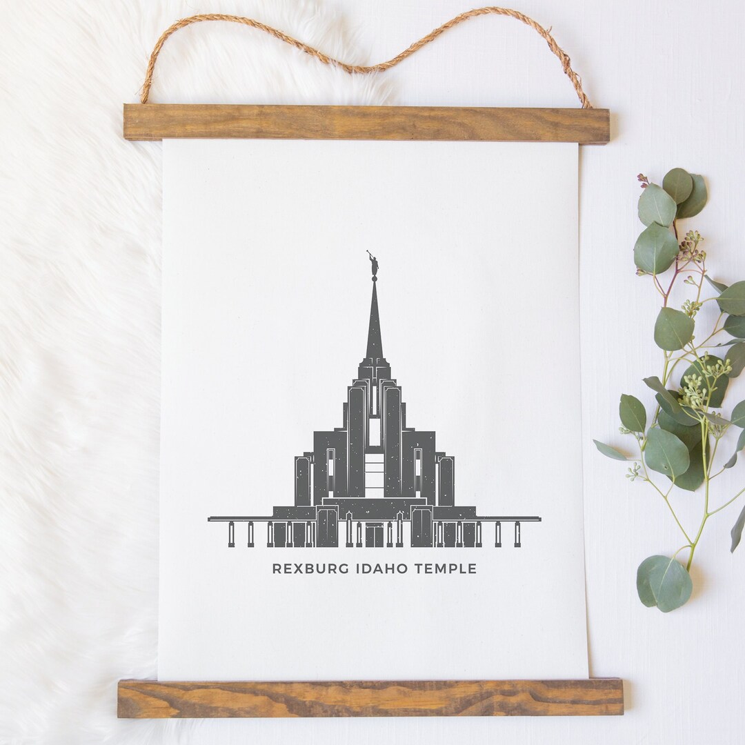 Rexburg Idaho Temple (LDS) Printable Icon - Etsy
