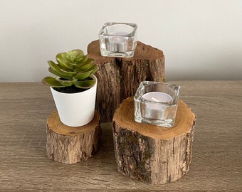 Hardwood 3-piece Table Decor Set - Osage Orange