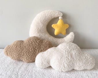 Moon and cloud-shaped Pillow Cushion set