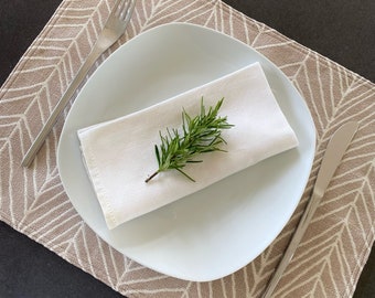 Taupe Fabric Placemat - 13" x 17" (1 Each)