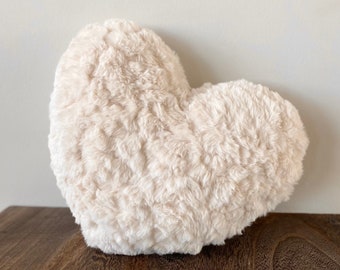 Faux Fur Heart shaped Pillow Cushion Etsy
