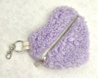 Handcrafted Sherpa Heart Pouch