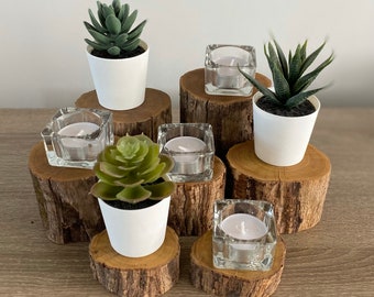 Hardwood 7-piece Table Decor Set - Osage Orange