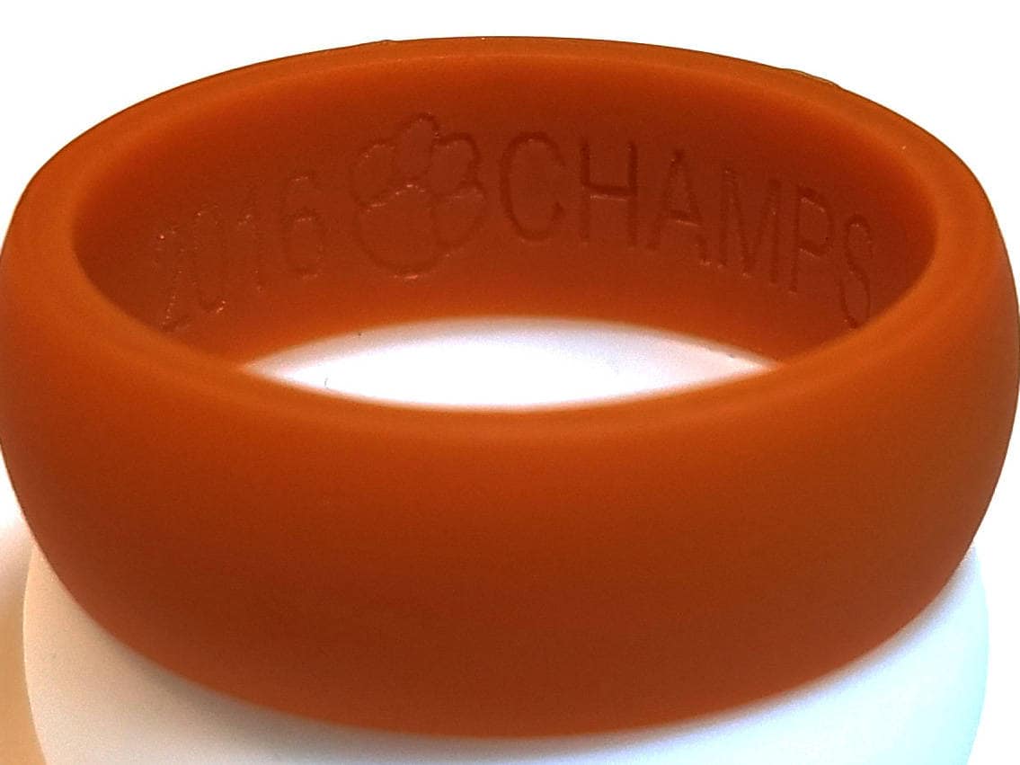 Clemson Silicone Ring Groove Ring Clemson Clemson Tigers Groove