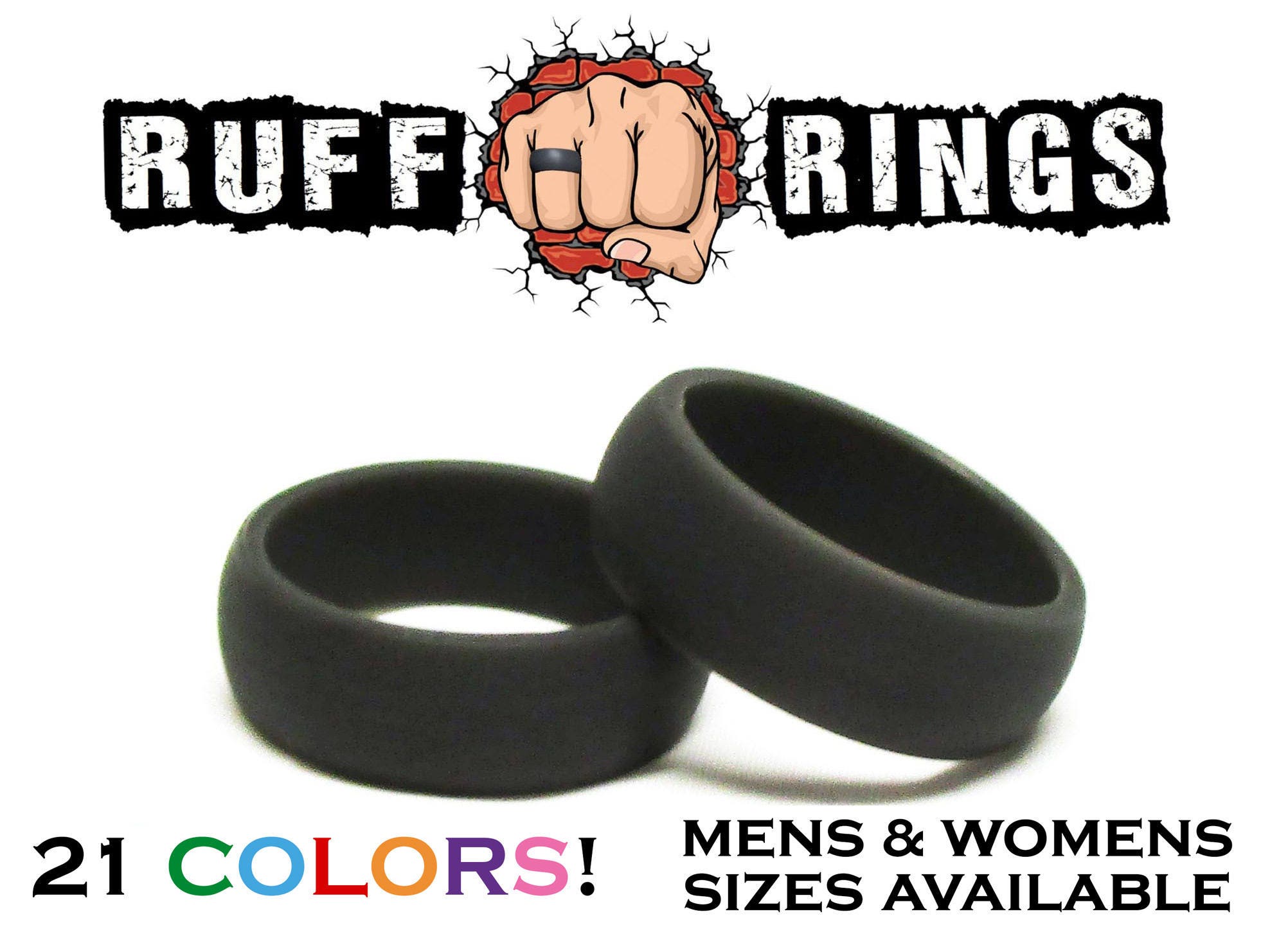 Gunmetal silicone ring deals