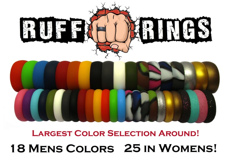 SILICONE RING Custom Engraved Personalized Name Date Phrase Wedding Gift Silicone Wedding Rings Band Ruff Rings Mens and Womens image 2