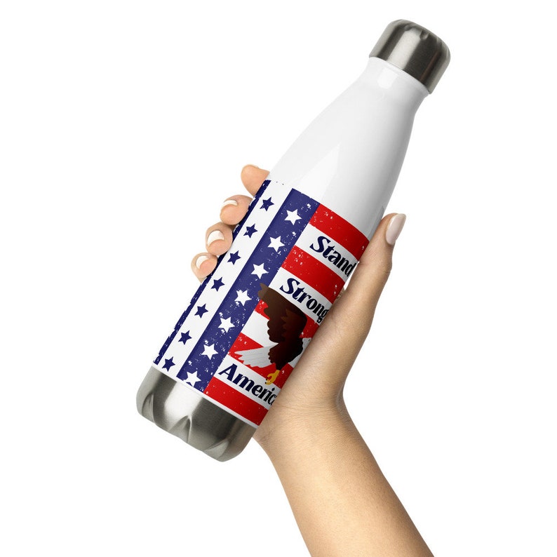 USA Water Bottle, USA Flag Water Bottle, 4th of July, Everyday Patriotism, Gym Bottle, Stainless