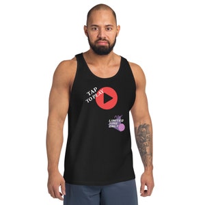 Flirty Tank, Men and Women, Come Play, Adulting, Fun Shirt, Playful, Enticing, BlackUnisex Tank Top