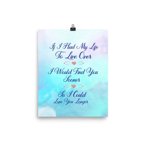 Romantik Poster, Liebe Poster, Valentinstag, nicht gerahmt, Beziehung Poster, Verlobte, Hingabe, Leidenschaft, Paare