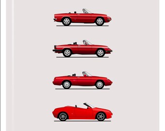 POSTER - ALFA ROMEO Spider Evolution - Colour
