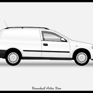 VAUXHALL ASTRA Van - Colour Vector File Download - .PDF, .Svg, .Png