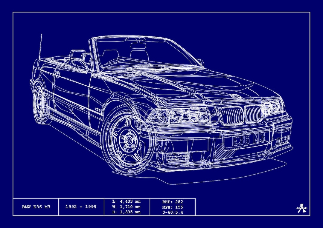 Bmw e36 blueprint