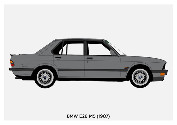 Poster Bmw E28 M5 Vector Art Etsy