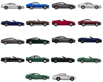 Aston Martin - ** BUY 4 GET A 5th FREE ** Colour Vector File Download - .Pdf, .Png, .svg