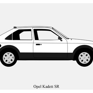 POSTER - Opel Kadett SR Vector Art