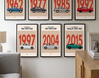 POSTER - ALFA ROMEO Giulia Collection (Various Sizes)