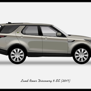 LAND ROVER Discovery 5 - Colour Vector File Download - .PDF, .Svg, .Png