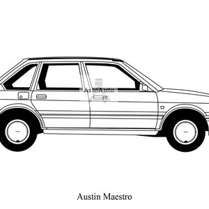 Austin Maestro Outline Vector - .SVG, .PDF, .Png