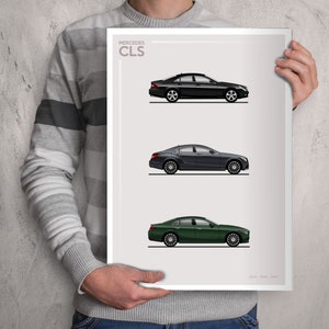 POSTER - MERCEDES CLS Evolution - Colour