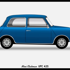 POSTER - MINI CLUBMAN Vector Art