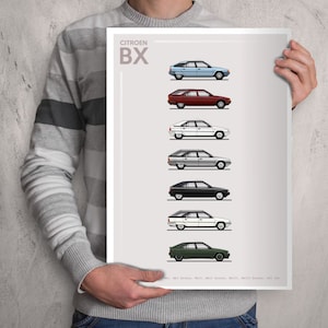 POSTER - CITROEN BX Evolution - Colour