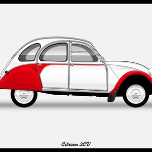 CITROEN 2CV - Colour Vector File Download - .PDF, .Svg, .Png