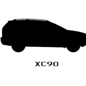 Volvo XC90 Car Silhouette Vector - .SVG, .PDF, .Png