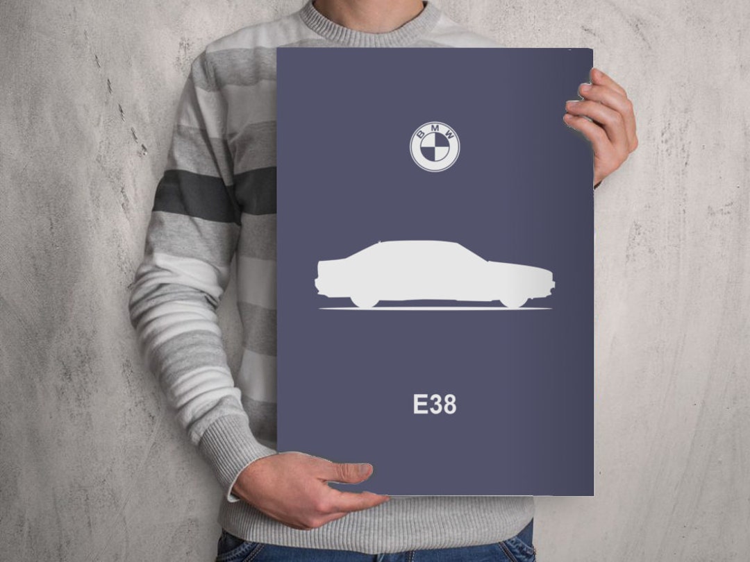 POSTER - BMW E38 7-series Silhouette - Etsy