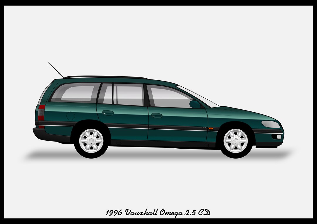 VAUXHALL OMEGA Estate Colour Vector File Download .PDF, .svg, .png Etsy