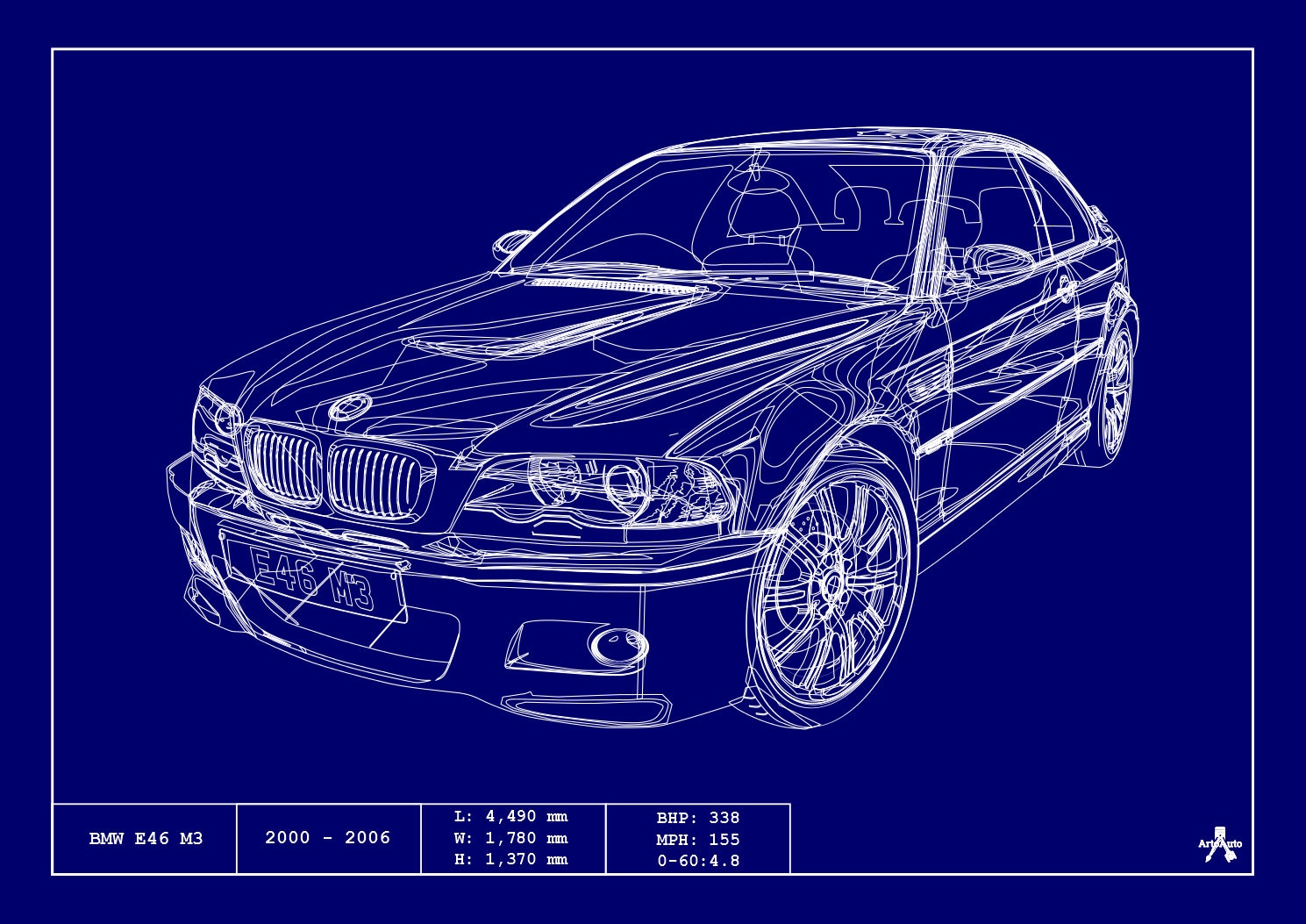 Poster Bmw E46 M3 Blueprint Vector Art Highly Detailed Etsy Poster Bmw E46 M3 Blueprint Vector Art Highly Detailed Etsy