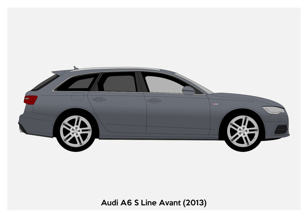 POSTER Audi A6 Avant Vector Art - .de